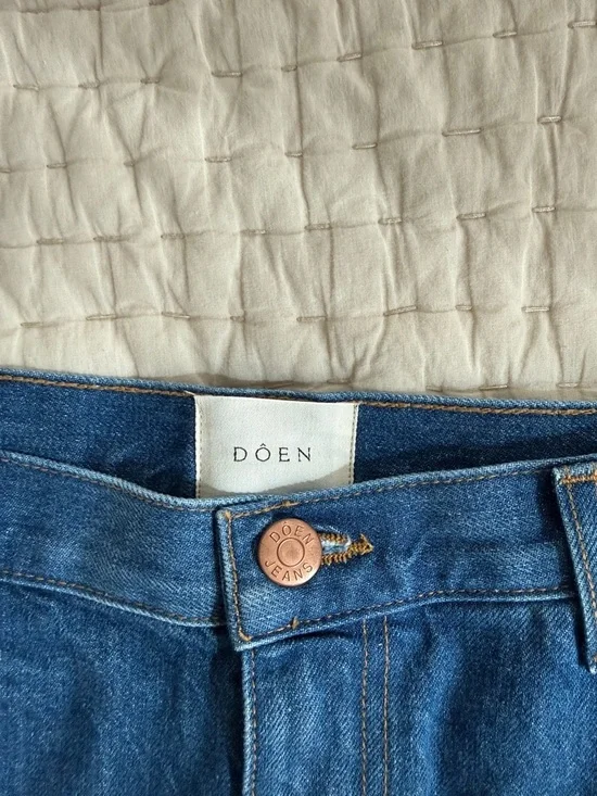 Doen Deep Blue Denim A-Line Skirt - Picture 3 of 3